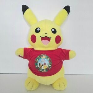 Build A Bear Pokemon Pikachu Plush with Holiday Shirt‎ Collectors Edition 2023
